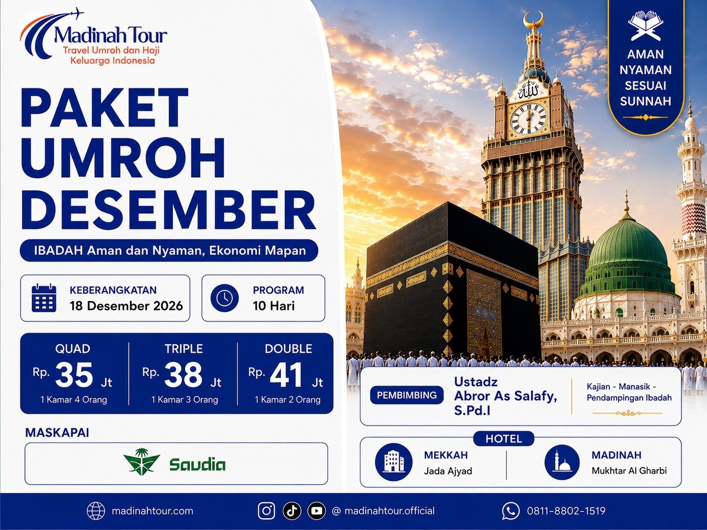 Umroh Desember Madinah Tour